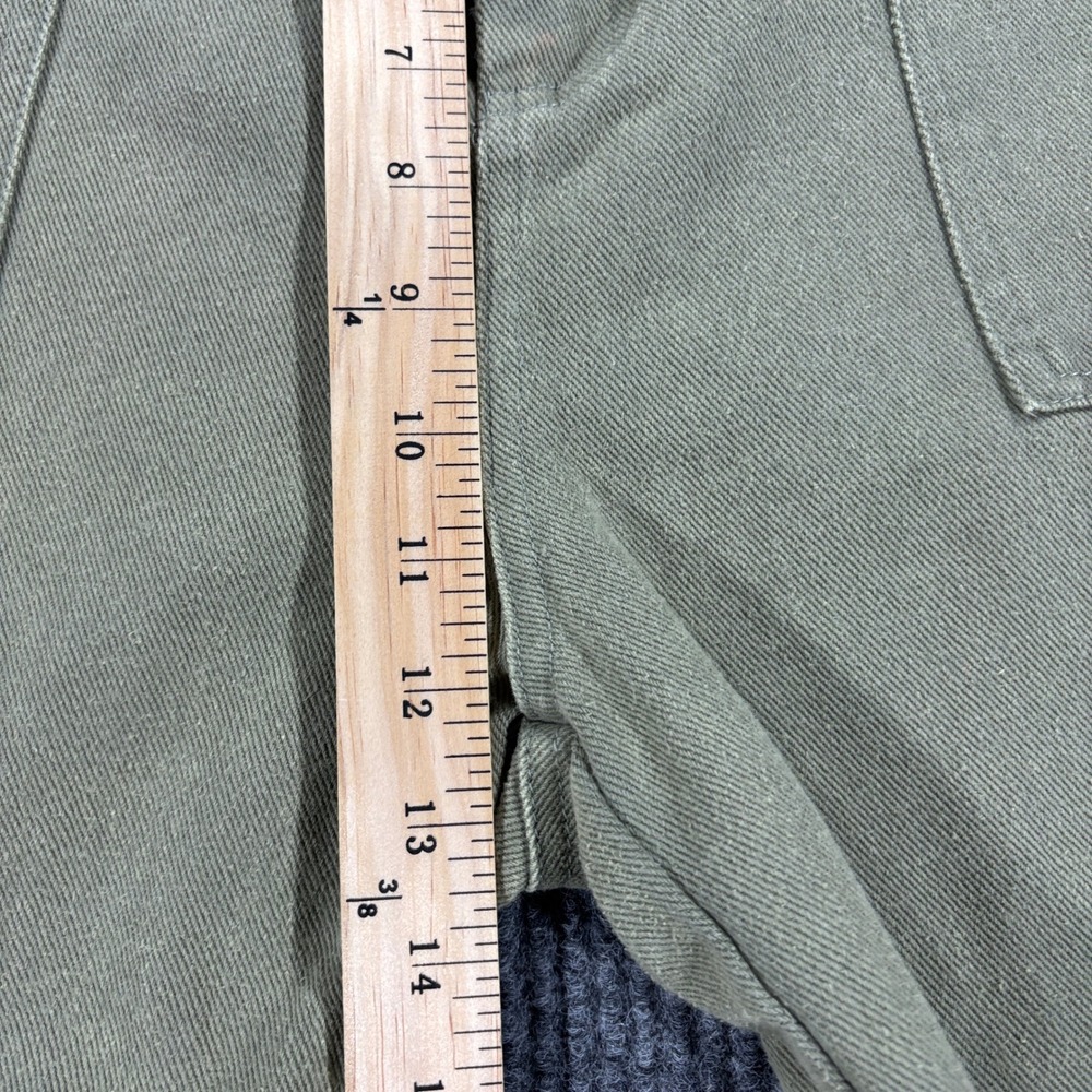 Cloud Ten Jogger Pants Women Large Olive Green High Rise Cotton Twill CP10439Y - Picture 4 of 12